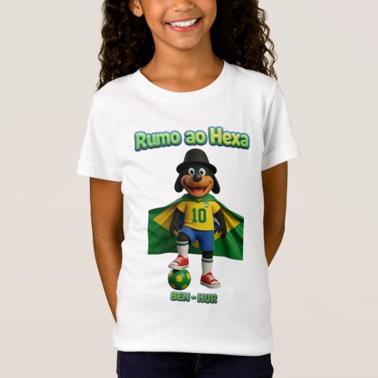 T-Shirt Ben-Hur Craque 10 com Capa da Bandeira (Devant)
