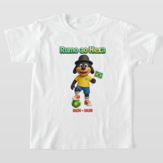 T-shirt Ben-Hur Rumo ao Hexa: O Cão Torcedor da Seleção
