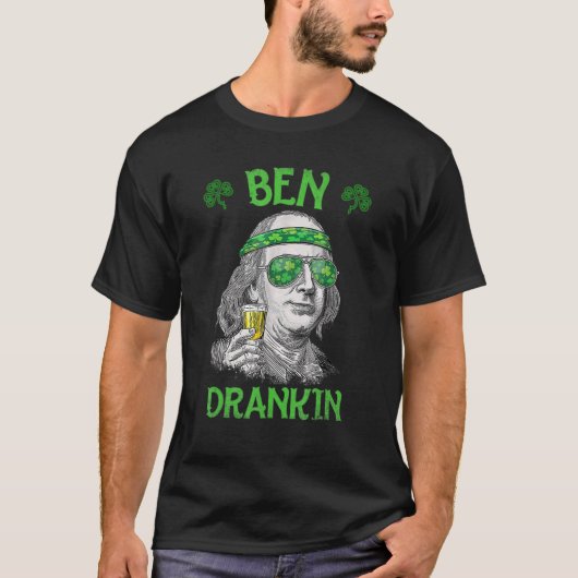 T-shirt Ben St Patrick's Day Benjamin Franklin (Devant)