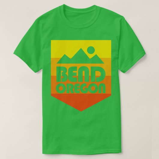 T-shirt Bend Oregon Mountains (Design devant)