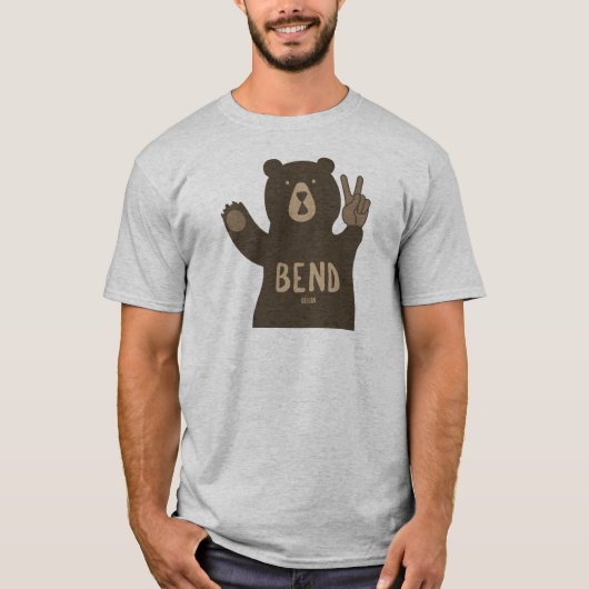 T-shirt Bend Oregon Ours de la paix (Devant)