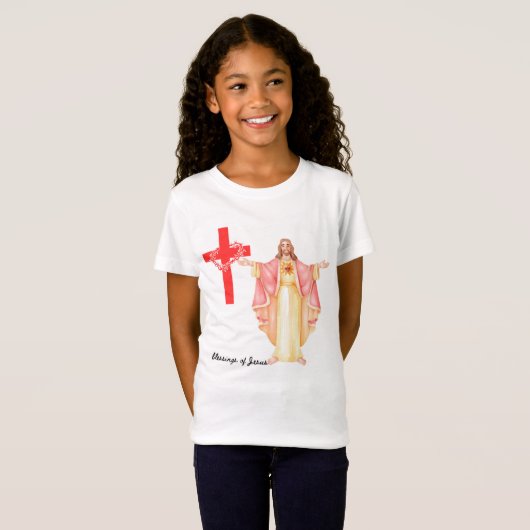 T-Shirt Bénédictions de Jésus (Devant entier)