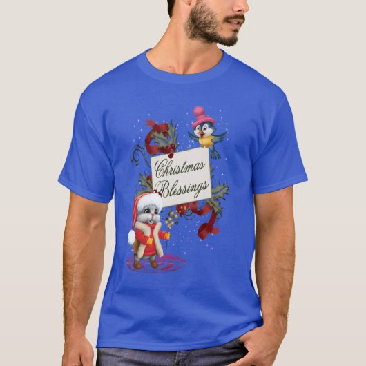 T-shirt Bénédictions de Noël. (Devant)