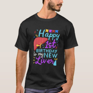 T-shirt Bénéficiaire d'un organe Survivant Heureux 1er ann