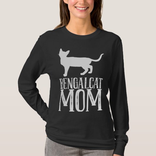 T-shirt Bengal  Bengal cat  Bengal mom  2 (Devant)