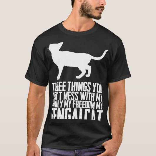 T-shirt Bengal kitten  Bengal mom  Bengal dads (Devant)