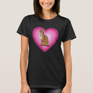 T-shirt Bengale coloré Chat Kitties Kitten Valentineu2019