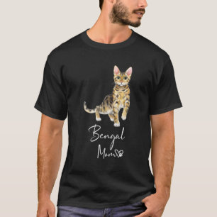 T-shirt Bengale Maman Chat Mère Kitten