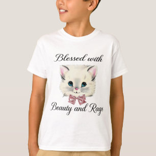 T-shirt Béni De Beauté Et De Rage Joli Visage De Chat