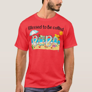 T-shirt Béni D'Être Appelé Baba Summer Beach Heureux Mothe
