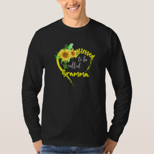 T-shirt Béni D'Être Appelé Gramma Tournesol Gramma Mothe