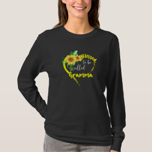 T-shirt Béni D'Être Appelé Gramma Tournesol Gramma Mothe