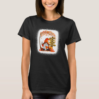 T-shirt Béni D'Être Appelé Grand-Mère Gnome Automne Que