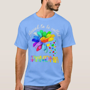 T-shirt béni d'être appelé grand-mère petit-fils autiste c