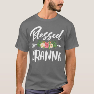 T-shirt Béni d'être appelé Granna Floral Arrow Design Mo