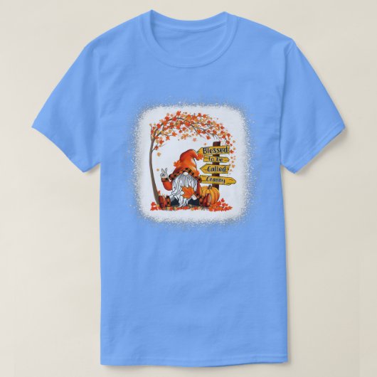 T-shirt Béni D'Être Appelé Granny Gnome Automne Que (Design devant)