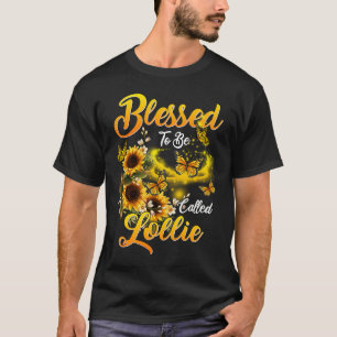 T-shirt Béni d'être appelé Lollie Sunflower Da de la mère