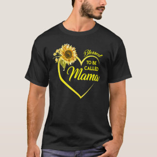 T-shirt Béni D'Être Appelé Mama Sunflower