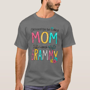T-shirt Béni d'être appelé Maman et Grammy Fête des Mères