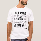 T-shirt béni d'être appelé maman grand-mère et arrière gra (Devant)
