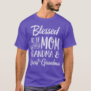 T-shirt Béni D'Être Appelé Maman Grand-Mère Et Grande Gran