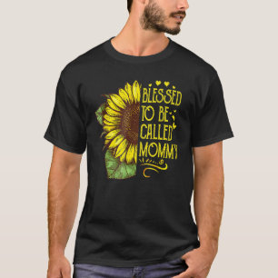 T-shirt Béni D'Être Appelé Maman Grand-Mère Tournesol Mère