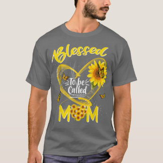 T-shirt Béni d'être appelé maman mignonne tournesol Mère D