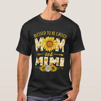 T-shirt Béni D'Être Appelé Maman Mimi Tournesol Mères Da
