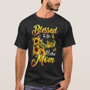 T-shirt Béni d'être appelé maman tournesol fête des mères