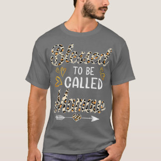 T-shirt Béni D'Être Appelé Mamaw Leopard Funny Mamaw Mot