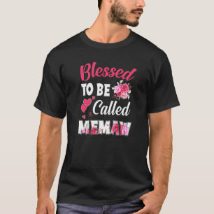 T-shirt Béni D'Être Appelé Maw Drôle Mat Floral Moth