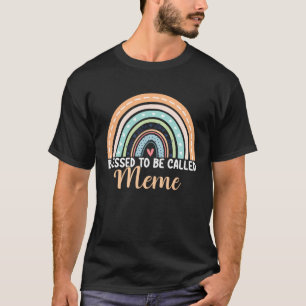T-shirt Béni d'être appelé mème Rainbow Mem Fête des Mères