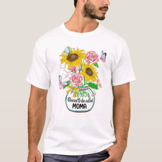T-shirt Béni D'Être Appelé Moma Life Flower Art Mthers