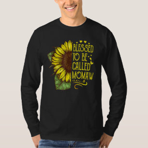 T-shirt Béni D'Être Appelé Momaw Grand-Mère Tournesol Moth