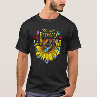 T-shirt Béni d'être appelé Neena Sunflower fête des mères