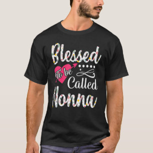 T-shirt Béni d'être appelé Nonna Flower la fête des mères