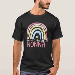 T-shirt Béni d'être appelé Nonna Rainbow Mother's Day Be