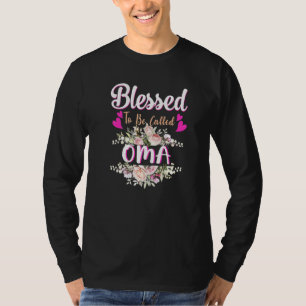 T-shirt Béni D'Être Appelé Oma Floral FEMMES Oma Mères