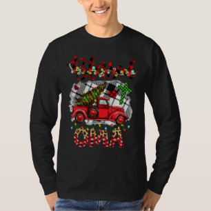 T-shirt Béni D'Être Appelé Omi Christmas Red Truck