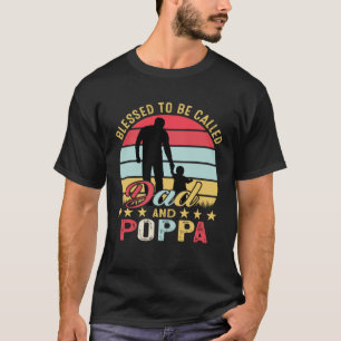 T-shirt Béni D'Être Appelé Papa Et Pape Pères Vintages