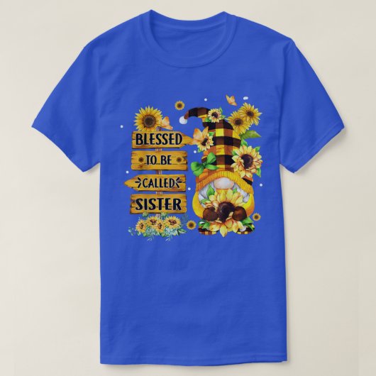 T-shirt Béni D'Être Appelé Soeur Fall Gnome Sunflowers (Design devant)
