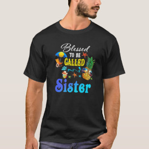 T-shirt Béni D'Être Appelé Soeur Fête Des Mères D'Été Wom