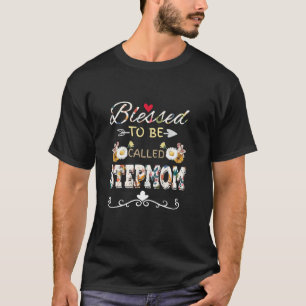 T-shirt Béni D'Être Appelé StepMom Sunflower Mère mignonne