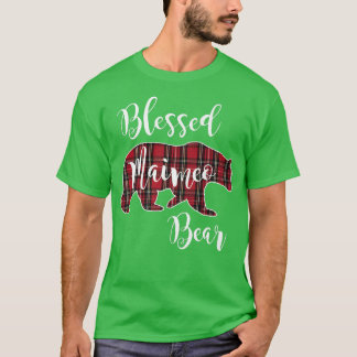 T-shirt Béni Maimeo Ours Rouge Tartan Plaid Grand-mère G