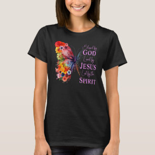 T-shirt Béni Par Dieu - Aimé Par Jésus Papillon
