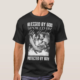 T-shirt Béni Par Dieu Mon Mari Protégé Par Les Deux