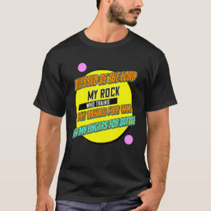 T-shirt Béni Soit Le Seigneur Trains Mes Mains Drôle Migno