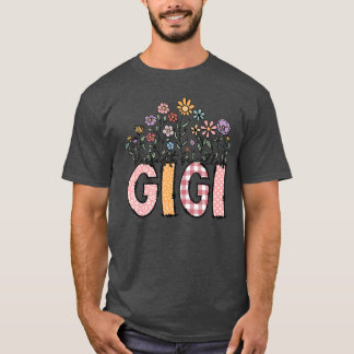 T-shirt Bénie d'être appelée Gigi Floral Fête des Mères am