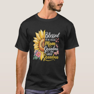 T-shirt Bénie d'être appelée maman grand-mère arrière-gran