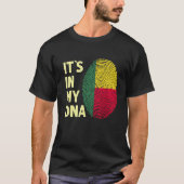T-shirt Bénin Dans Mon Drapeau Adn Beninois Bénin (Devant)